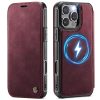 CASEME For iPhone 12 Pro Max Case RFID Blocking Wallet Vegan Leather Flip Cover with Magnetic Support