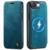 CASEME For iPhone 17e / iPhone 16e Case RFID Blocking Wallet Vegan Leather Flip Cover with Magnetic Support