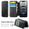 CASEME For iPhone 17e / iPhone 16e Case RFID Blocking Wallet Vegan Leather Flip Cover with Magnetic Support