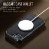 CASEME For iPhone 17e / iPhone 16e Case RFID Blocking Wallet Vegan Leather Flip Cover with Magnetic Support