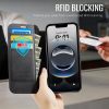CASEME For iPhone 17e / iPhone 16e Case RFID Blocking Wallet Vegan Leather Flip Cover with Magnetic Support