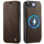 CASEME For iPhone 17e / iPhone 16e Case RFID Blocking Wallet Vegan Leather Flip Cover with Magnetic Support
