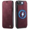CASEME For iPhone 17e / iPhone 16e Case RFID Blocking Wallet Vegan Leather Flip Cover with Magnetic Support