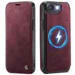 CASEME For iPhone 17e / iPhone 16e Case RFID Blocking Wallet Vegan Leather Flip Cover with Magnetic Support