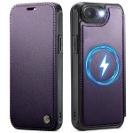 CASEME For iPhone 17e / iPhone 16e Case RFID Blocking Wallet Vegan Leather Flip Cover with Magnetic Support