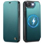 CASEME For iPhone 17e / iPhone 16e Case RFID Blocking Wallet Vegan Leather Flip Cover with Magnetic Support