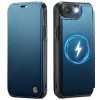 CASEME For iPhone 17e / iPhone 16e Case RFID Blocking Wallet Vegan Leather Flip Cover with Magnetic Support