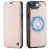CASEME For iPhone 17e / iPhone 16e Case RFID Blocking Wallet Vegan Leather Flip Cover with Magnetic Support