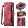 CASEME For Samsung Galaxy S23 Case 2-in-1 Detachable Magnetic Zipper Wallet Vegan Leather Flip Cover