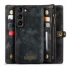 CASEME For Samsung Galaxy S23 Case 2-in-1 Detachable Magnetic Zipper Wallet Vegan Leather Flip Cover