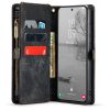 CASEME For Samsung Galaxy S23 Case 2-in-1 Detachable Magnetic Zipper Wallet Vegan Leather Flip Cover