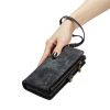 CASEME For Samsung Galaxy S23 Case 2-in-1 Detachable Magnetic Zipper Wallet Vegan Leather Flip Cover