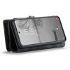 660125545A-3 CASEME For Samsung Galaxy S23+ Case 2-in-1 Detachable Magnetic Zipper Wallet Vegan Leather Flip Cover