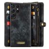 660125546A-11 CASEME For Samsung Galaxy S23 Ultra Case 2-in-1 Detachable Magnetic Zipper Wallet Vegan Leather Flip Cover