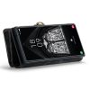 660125546A-3 CASEME For Samsung Galaxy S23 Ultra Case 2-in-1 Detachable Magnetic Zipper Wallet Vegan Leather Flip Cover