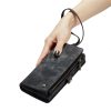 660125546A-4 CASEME For Samsung Galaxy S23 Ultra Case 2-in-1 Detachable Magnetic Zipper Wallet Vegan Leather Flip Cover