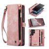 660125546E-1 CASEME For Samsung Galaxy S23 Ultra Case 2-in-1 Detachable Magnetic Zipper Wallet Vegan Leather Flip Cover