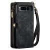 CASEME For Google Pixel Fold Case 2-in-1 Detachable Magnetic Zipper Wallet Vegan Leather Flip Cover