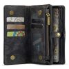 CASEME For Google Pixel Fold Case 2-in-1 Detachable Magnetic Zipper Wallet Vegan Leather Flip Cover