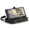 CASEME For Google Pixel Fold Case 2-in-1 Detachable Magnetic Zipper Wallet Vegan Leather Flip Cover