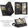 CASEME For Google Pixel Fold Case 2-in-1 Detachable Magnetic Zipper Wallet Vegan Leather Flip Cover