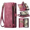 CASEME For Google Pixel Fold Case 2-in-1 Detachable Magnetic Zipper Wallet Vegan Leather Flip Cover