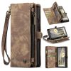 CASEME For Google Pixel Fold Case 2-in-1 Detachable Magnetic Zipper Wallet Vegan Leather Flip Cover