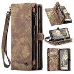 CASEME For Google Pixel Fold Case 2-in-1 Detachable Magnetic Zipper Wallet Vegan Leather Flip Cover