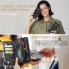 660154602A-11 CASEME For iPhone 15 Plus Case 2-in-1 Detachable Magnetic Zipper Wallet Vegan Leather Flip Cover