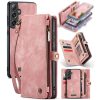 CASEME For Samsung Galaxy S24+ Case 2-in-1 Detachable Magnetic Zipper Wallet Vegan Leather Flip Cover