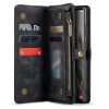 CASEME For Samsung Galaxy S24 Ultra Case 2-in-1 Detachable Magnetic Zipper Wallet Vegan Leather Flip Cover
