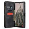 CASEME For Samsung Galaxy S24 Ultra Case 2-in-1 Detachable Magnetic Zipper Wallet Vegan Leather Flip Cover