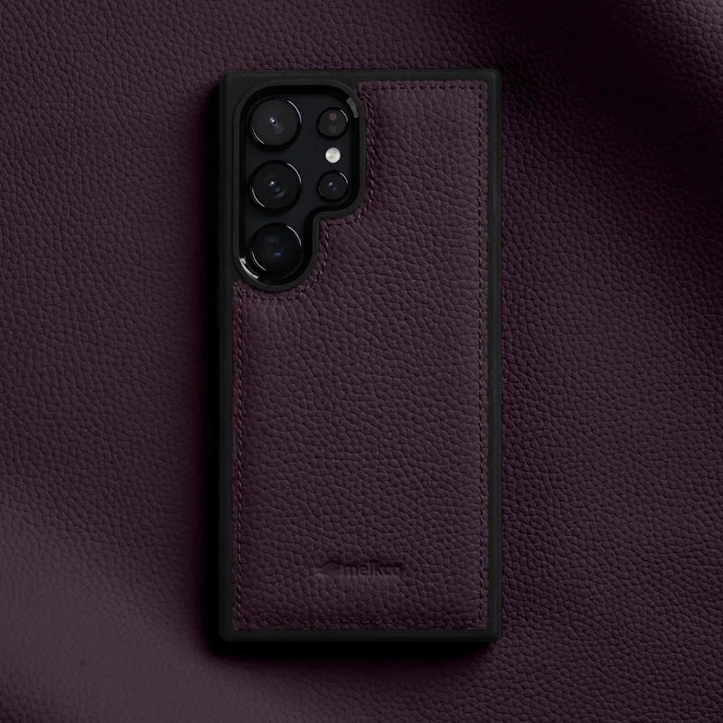 MELKCO For Samsung Galaxy S26 Ultra Case Genuine Cow Leather Coated PC Phone Cover (2) MELKCO For Samsung Galaxy S26 Ultra Case Genuine Cow Leather Coated PC Phone Cover