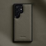 MELKCO For Samsung Galaxy S26 Ultra Case Genuine Cow Leather Coated PC Phone Cover