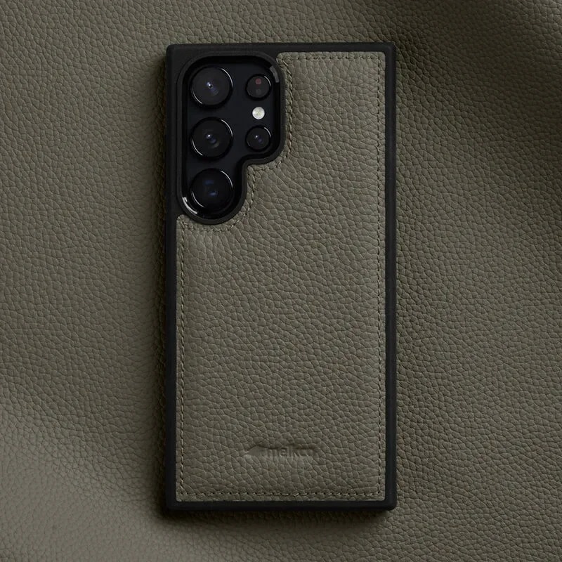 MELKCO For Samsung Galaxy S26 Ultra Case Genuine Cow Leather Coated PC Phone Cover (4) MELKCO For Samsung Galaxy S26 Ultra Case Genuine Cow Leather Coated PC Phone Cover