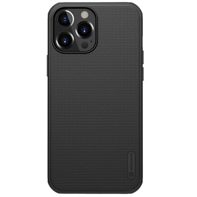101128089A-1 NILLKIN Frosted Shield for iPhone 13 Pro Max Anti-Fingerprint Hard PC Back - Soft TPU Edge Hybrid Shockproof Cover