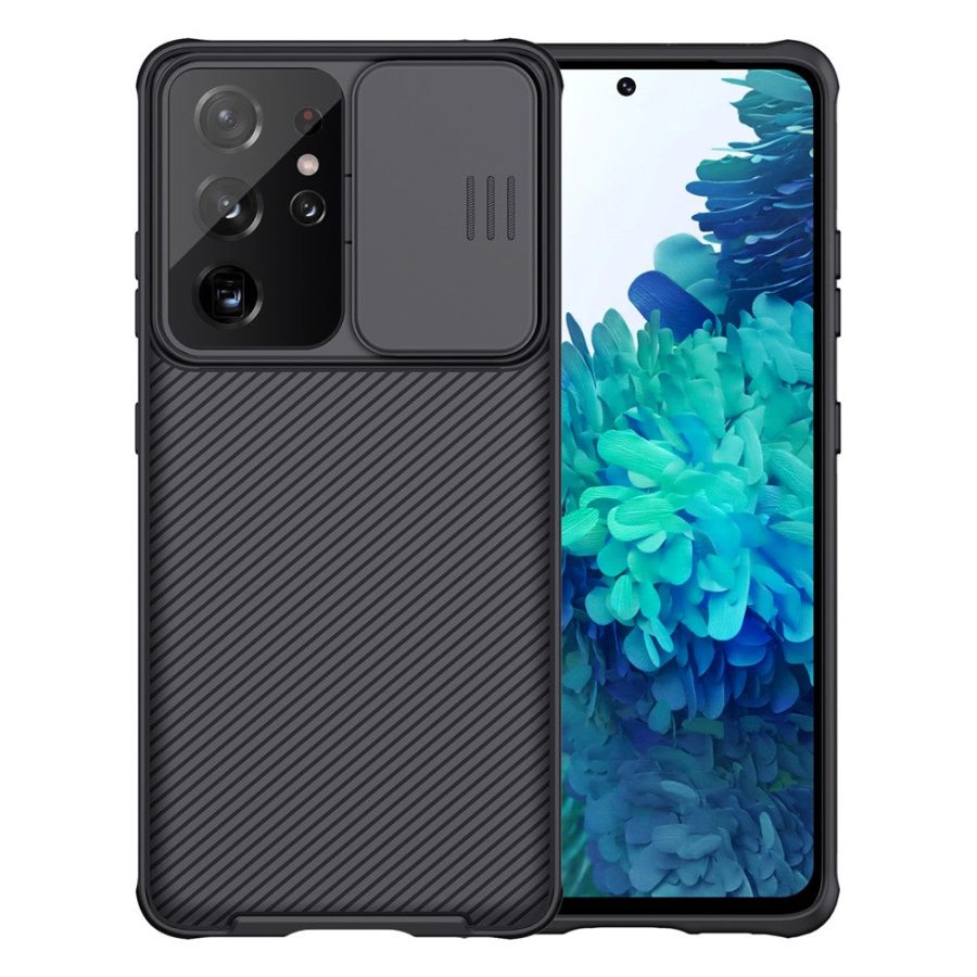 101232928A-1 NILLKIN CamShield Pro for Samsung Galaxy S21 Ultra Drop Resistant PC Panel - TPU Frame Cover Shell