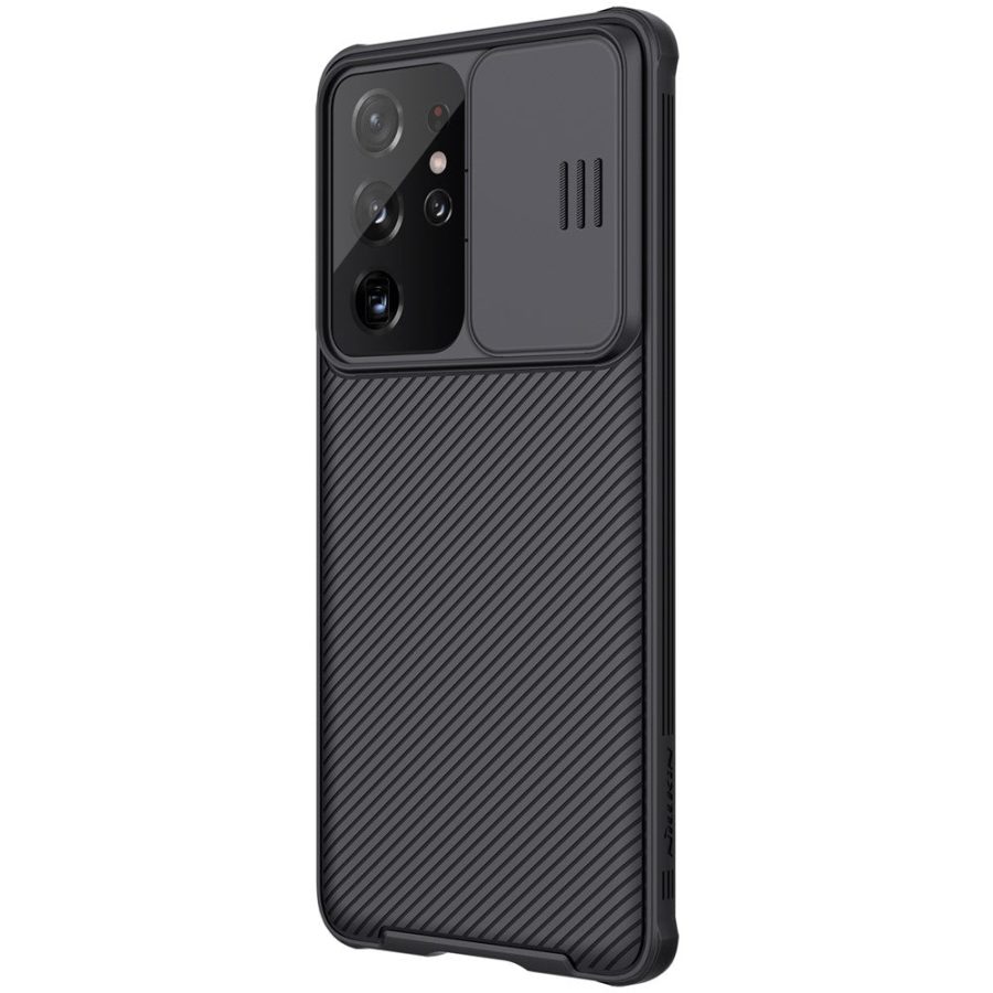 101232928A-4 NILLKIN CamShield Pro for Samsung Galaxy S21 Ultra Drop Resistant PC Panel - TPU Frame Cover Shell
