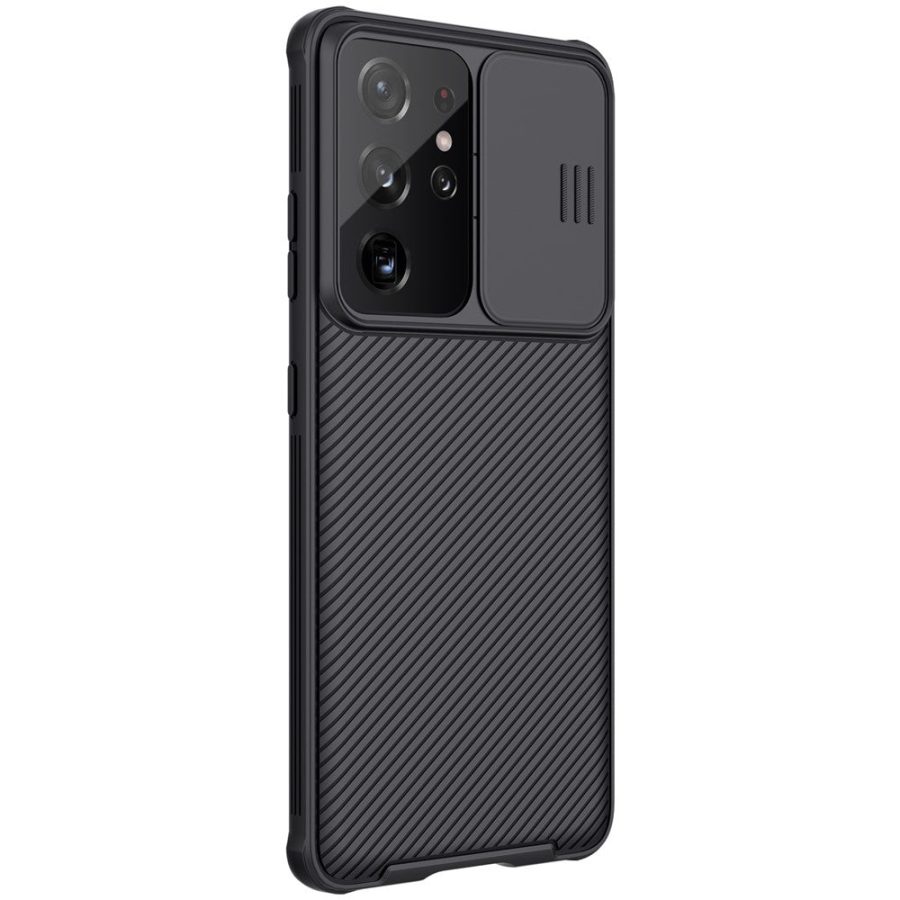 101232928A-6 NILLKIN CamShield Pro for Samsung Galaxy S21 Ultra Drop Resistant PC Panel - TPU Frame Cover Shell