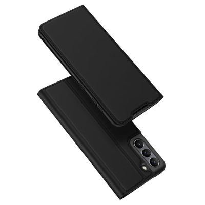 101236869B-1 DUX DUCIS Skin Pro Series for Samsung Galaxy S21 FE PU Leather Phone Case Shell Protector with Stand Card Slot