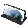 DUX DUCIS Skin Pro Series for Samsung Galaxy S21 FE PU Leather Phone Case Shell Protector with Stand Card Slot