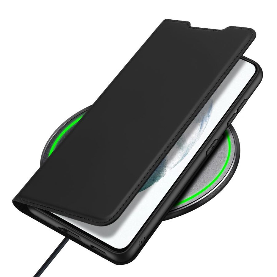 DUX DUCIS Skin Pro Series for Samsung Galaxy S21 FE PU Leather Phone Case Shell Protector with Stand Card Slot