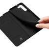 101240581A-7 DUX DUCIS Skin Pro Series for Samsung Galaxy S22 PU Leather Card Slot Flip Stand Auto Magnetic Closed Shockproof Phone Cover