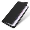 101240581A-9 DUX DUCIS Skin Pro Series for Samsung Galaxy S22 PU Leather Card Slot Flip Stand Auto Magnetic Closed Shockproof Phone Cover