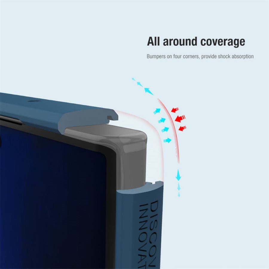 101242081A-6 NILLKIN Frosted Shield for Samsung Galaxy S22 Ultra PC Back - Soft TPU Edge Anti-fall Protective Case Cover