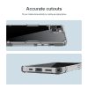 660104095A-13 NILLKIN Nature Pro Series Clear Case for iPhone 14 / iPhone 13, Anti-drop Phone Cover Hard Crystal PC Back Soft TPU Border Well Protection Cell Phone Shell