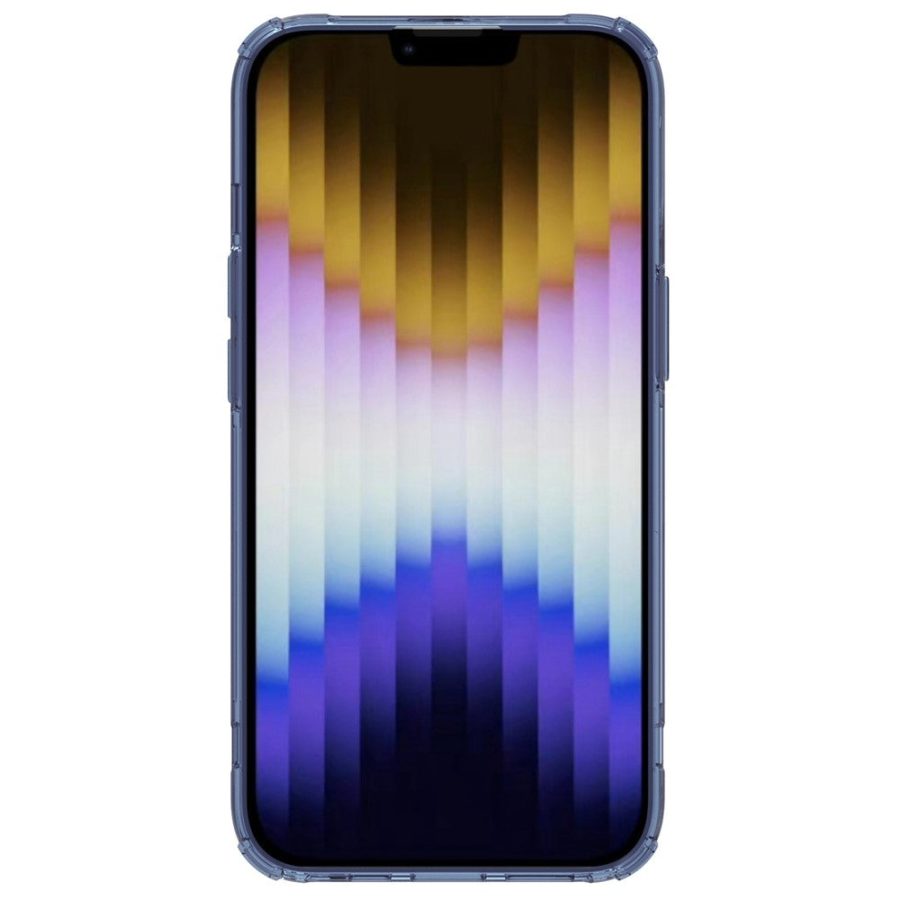 660104095A-2 NILLKIN Nature Pro Series Clear Case for iPhone 14 / iPhone 13, Anti-drop Phone Cover Hard Crystal PC Back Soft TPU Border Well Protection Cell Phone Shell