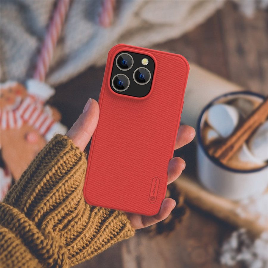 660104578D-3 NILLKIN Super Frosted Shield Pro Case for iPhone 14 Pro Matte Protective Phone Cover Matte PC - TPU Drop-proof Shell