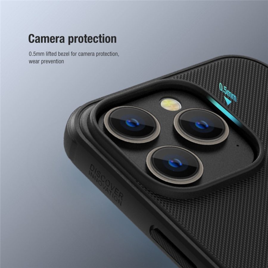 660104578D-5 NILLKIN Super Frosted Shield Pro Case for iPhone 14 Pro Matte Protective Phone Cover Matte PC - TPU Drop-proof Shell