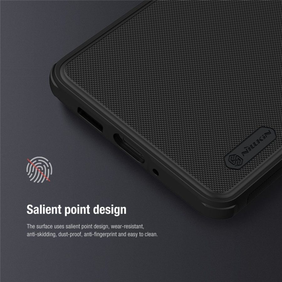 660104580A-6 NILLKIN Super Frosted Shield Pro Shockproof Phone Case for iPhone 14 / iPhone 13 PC - TPU Matte Surface Anti-drop Back Cover